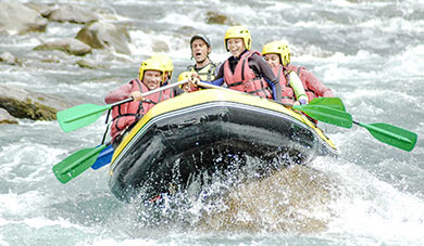 animations rafting camping fontarache