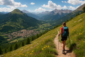 Chemin d'une des randonnées de Barcelonnette