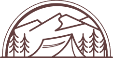 dessin tente nature marron